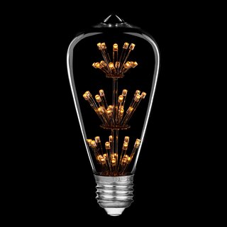 LED Rustic Carbon Edison 2W = 15W 150lm E27 Extra Warm...