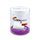 Decorative Set Purple Textile Cable with Ceramic Lamp Holder E27 and White Canopy