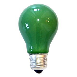 Incandescent Bulb 15W E27 GREEN