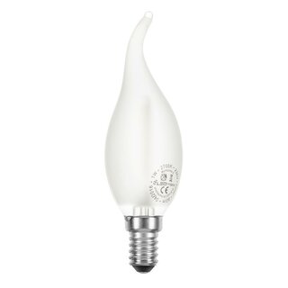 LED Filament Flame Tip Candle 2W 230lm E14 Frosted Warm White 2700K