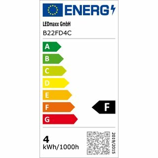 LED Filament Candle 4W E14 Clear 400lm Extra Warm White 2200K Dimmable