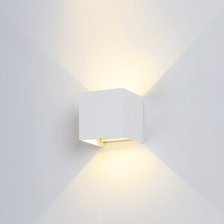 LED Wall Light White 6W 490lm 3000K Indoor/Outdoor