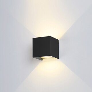 LED Wall Light Black 6W 780lm 3000K Indoor/Outdoor