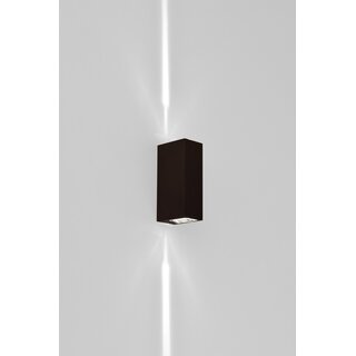 LED Wall Light Black 6W 375lm 6000K Indoor/Outdoor