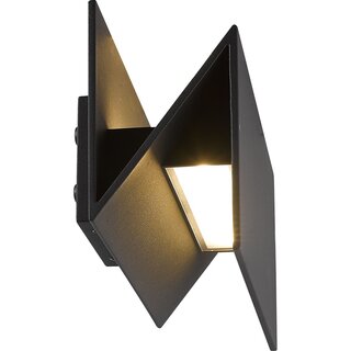 3000K Graphit Design-Wandleuchte LED Indoor/Outdoor, schwarz 634lm € 15W 119,00