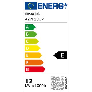 LED Filament Bulb 12W 1450lm E27 Opal Warm White 2700K