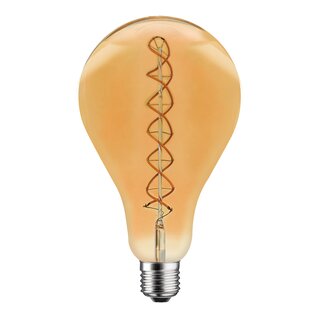 LED Spiral Filament Mega Bulb Shape A165 5W = 25W 250lm E27 Vintage Look Extra Warm White 2200K Dimmable