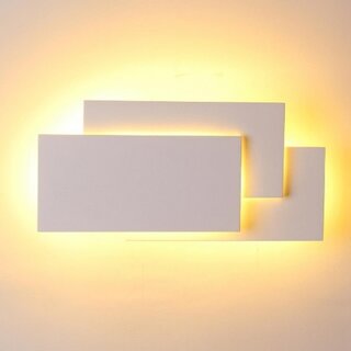 LED Wall Light White Rectangles 12W 3000K IP20