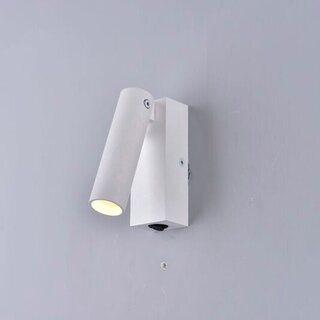 LED Wall Light White Swivel Switch 3W 3000K IP20