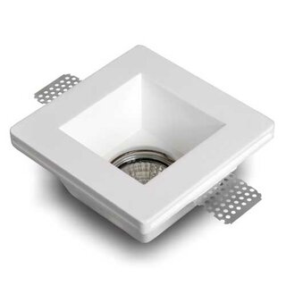 Square Recessed Plaster Light 120x120mm GU10 max. 35W