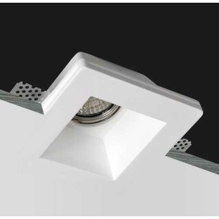 Square Recessed Plaster Light 120x120mm GU10 max. 35W