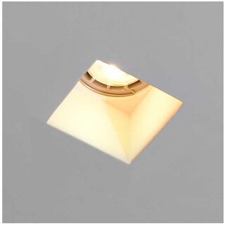 Adjustable Square Recessed Plaster Light 80x80mm GU10 max. 35W