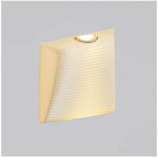 Square Recessed Plaster Wall Light with Structure 170x142mm LED 1W 3000K