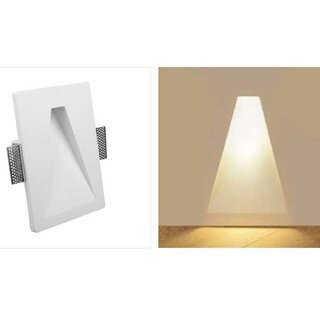 Conical Recessed Plaster Wall Light 250x180x45mm LED 1W 3000K