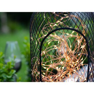 LED Copper Wire Set 20m 200 LEDs Warm White with Remote Control