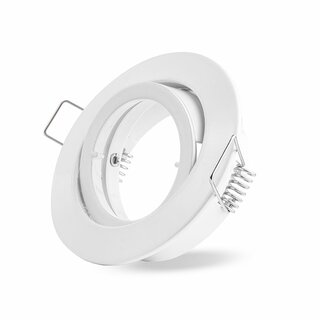 Recessed Spotlight Downlight Adjustable 68mm with Bayonet Lock white