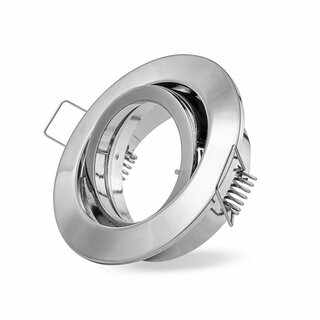 Recessed Spotlight Downlight Adjustable 68mm with Bayonet Lock chrome