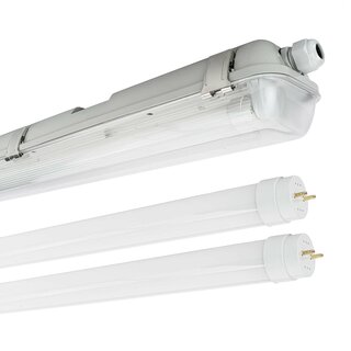 LED Moisture-Proof Batten Light with 2x T8 Tube 4000K 120cm