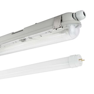 LED Moisture-Proof Batten Light with 1x T8 Tube 4000K 120cm with Sensor