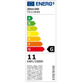 3 x T2 Fluorescent Tube 11W/840 W4.3x8.5d Neutral White 4000K