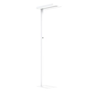 LED Floor Lamp Lara Up & Down 80W white RAL9006 UGR<17 flicker-free dimmable + motion sensor + daylight sensor