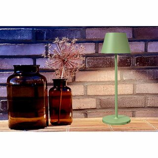 LED Table Lamp 2.2W 190lm CRI95 Warm White Indoor & Outdoor Dimmable Inductive Charging Green