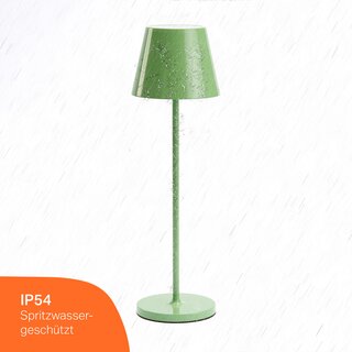 LED Table Lamp 2.2W 190lm CRI95 Warm White Indoor & Outdoor Dimmable Inductive Charging Green