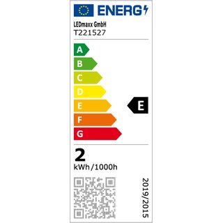 LED Filament Tube T22 1.5W E14 Clear 180lm 827 Warm White 2700K