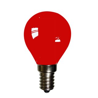 LED Filament Drop Shape 2W E14 Red