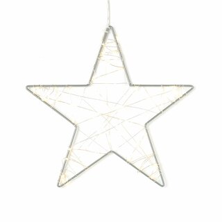 LED Christmas Star Window Decoration S2 Warm White for 3 x AA Batteries