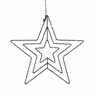 LED Christmas Star Window Decoration S1 Warm White for 3 x AA Batteries