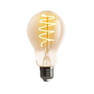 LED Spiral Filament A60 5W E27 Smoked Glass Extra Warm White 1800K Dimmable