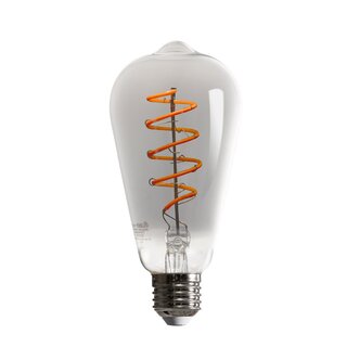 LED Spiral Filament Edison ST64 5W E27 Smoked Glass Extra...