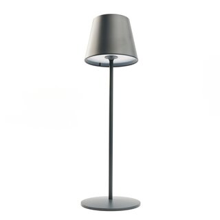 LED Rechargeable Table Lamp 3.6W 170lm RGBW IP54 for Indoor & Outdoor Dimmable Anthracite