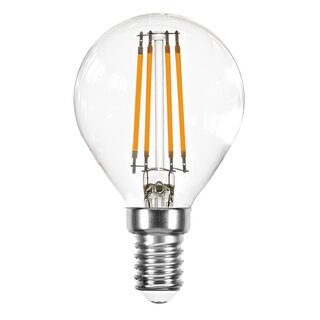 LED Filament Drop P45 4W 450lm E14 Clear Warm White 2700K