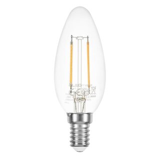 LED Filament Candle 2W = 25W 250lm E14 Clear Warm White 2700K