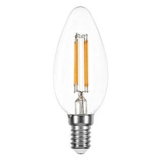 LED Filament Candle 4W 470lm E14 Clear Warm White 2700K