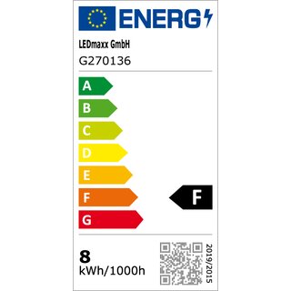 LED Filament Globe G80 8W 806lm E27 opal warm white 2700K