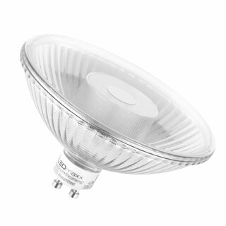 LED QPAR111 Glass Reflector 4W GU10 warm white 2700K flood 24