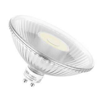 LED QPAR111 Glass Reflector 4W GU10 warm white 2700K flood 24