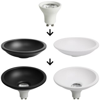 LED Deep-Deco Reflector White 4.9W GU10 Warm White 3000K 36