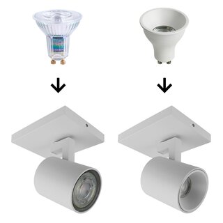 LED Deep-Deco Reflector White 4.9W GU10 Warm White 3000K 36