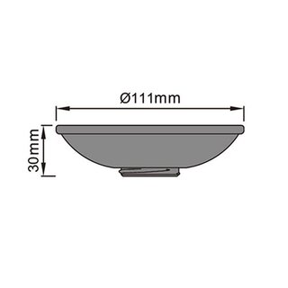 Deep-Deco Ring ES111 Wei fr LED Reflektor