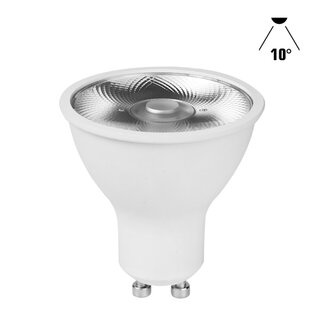 LED Reflector 6W GU10 Lens 435lm Warm White 3000K Spot 10