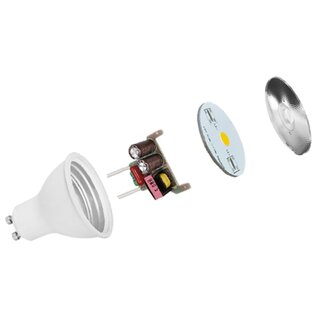 LED Reflector 6W GU10 Lens 435lm Warm White 3000K Spot 10