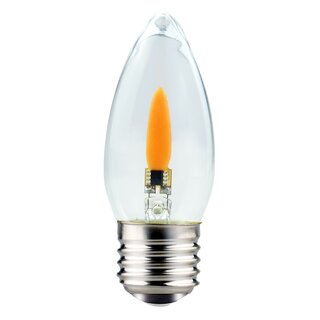 LED Filament Feuer Kerze 1W E27 klar